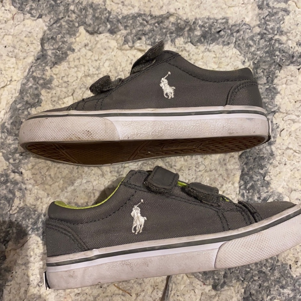 Toddler Boys Polo Sneakers size 8.